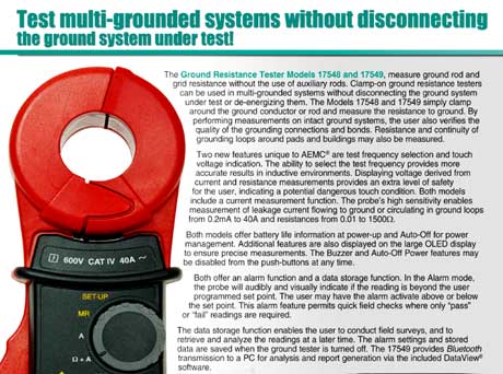 Clamp-On Ground Resistance Tester